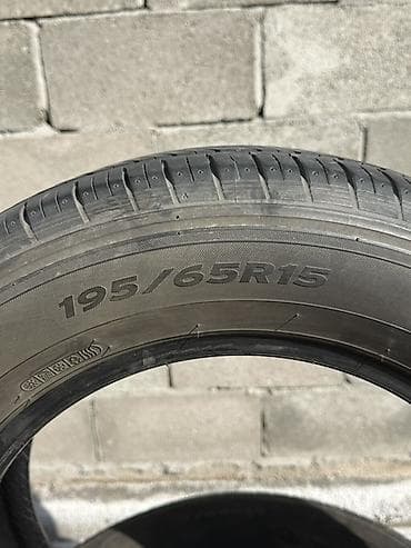 Диски: Шины 195 / 65 / R 15, Лето, Б/у, Комплект, Легковые, Корея, Hankook — 4
