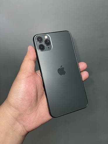 IPhone 11 Pro, Б/у, 256 ГБ, Matte Midnight Green, Чехол, 100 %