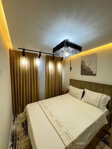 токмок микрайон квартира: 1 бөлмө, Душ кабинасы, Жаздык, жууркан-төшөк каптары, Кондиционер — 2