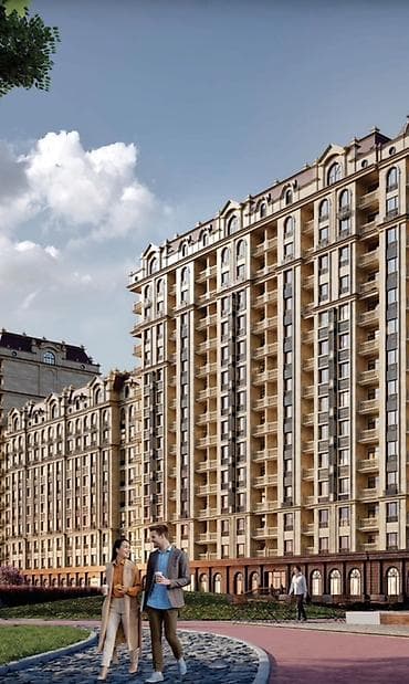 партер 2: 1 комната, 46 м², Элитка, 4 этаж, ПСО (под самоотделку) — 1