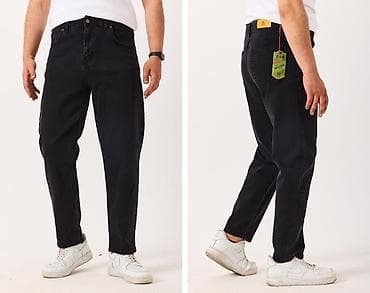 Көйнөктөр: Мужские джинсы ROSSOJA - Посадка: средняя, классическая пятикарманная — 3