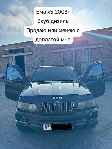 бишкек продажа авто гибрид: BMW X5: 2003 г., 3 л, Автомат, Дизель, Внедорожник — 1