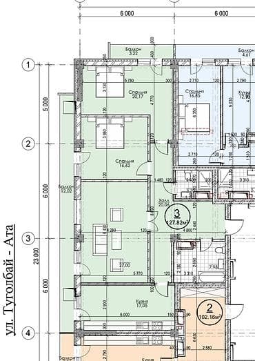 черновая: 3 комнаты, 127 м², Элитка, 9 этаж, Готовая ПСО (под самоотделку) — 5