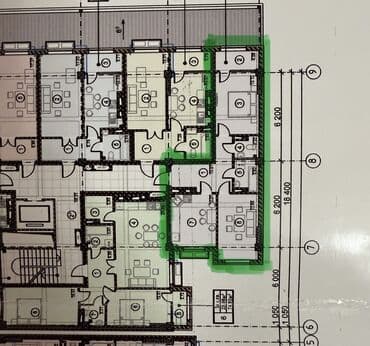 1 комната: 2 комнаты, 65 м², Элитка, 6 этаж, ПСО (под самоотделку) — 10