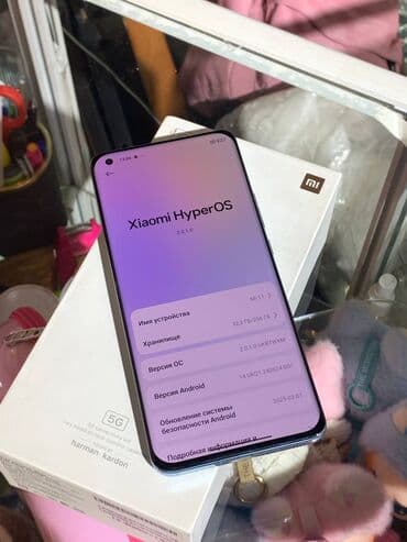 художественный планшет для рисования: Xiaomi, Mi 11, Б/у, 256 ГБ, цвет - Голубой, 2 SIM — 3