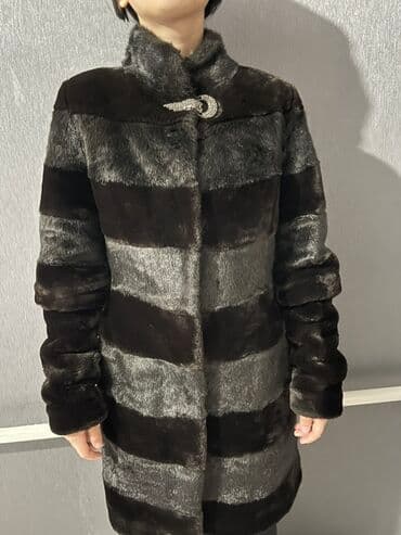 Шуба, Норка, По колено, S at lalafo.kg Шуба, Норка, По колено, S