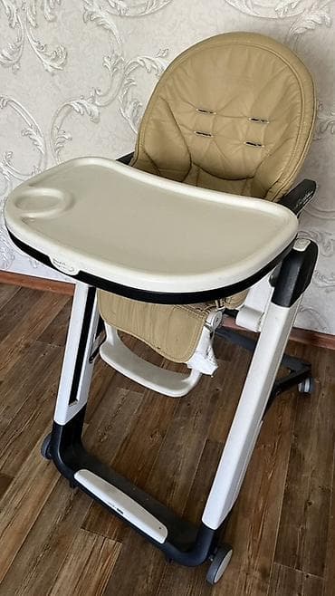 Стульчик для кормления, Б/у, Peg perego, Трансформер, цвет - Бежевый, Самовывоз, Платная доставка