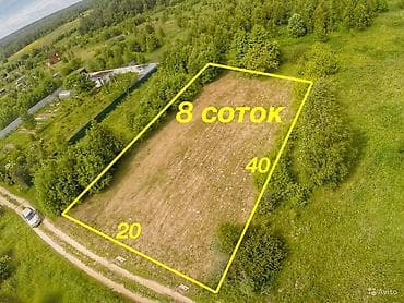 Земельные участки: 8 соток, Для строительства, Красная книга — 2