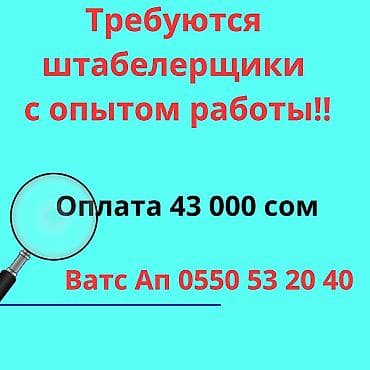 требуется водитель погрузчика: Заманбап кампага тажрыйбалуу штабелер айдоочуу керек. Маалымат — 1