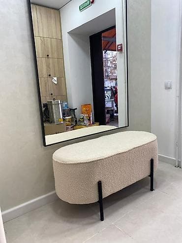 стол визажиста: Банкетка, Новый, Без полок, Бесплатная доставка, цвет - Бежевый — 1