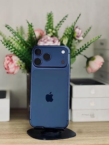 iphone s5: IPhone 17 Pro Max, Б/у, 256 ГБ, Синий, 100 % — 1