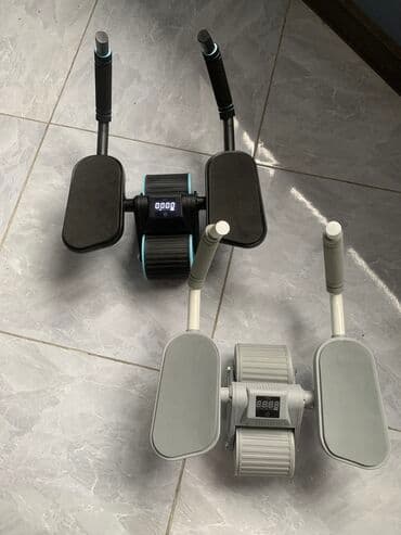 Тренажер, ролики для пресса с обратным механизмом очень удобный для