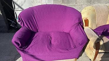 семейные одежды: Комплект мягкой мебели, Самовывоз, цвет - Фиолетовый — 2