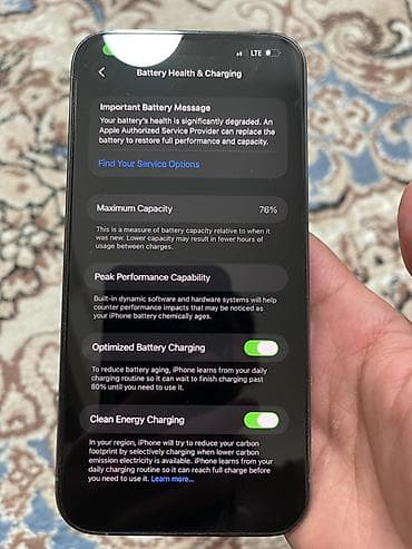 Poco: IPhone 13 Pro Max, 256 ГБ, Sierra Blue, 76 % — 3