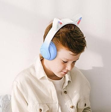 Другая аудиотехника: W42 Cat Ears, наушники с проводным и беспроводным режимом, аккумулятор — 6