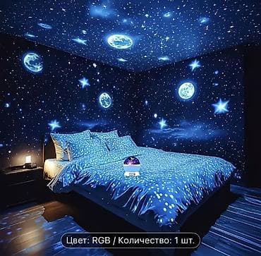 rgb прожектор: Проектор-ночник «Звёздное небо» RGB - Создаёт на стенах и потолке — 3