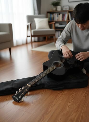 музыкальные инструменты цена: Продаю гитару шестиструнную Chord 38 для начинающих. Черного цвета, с — 1