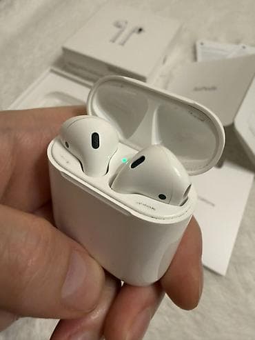 bluetooth speaker: Беспроводные вкладыши наушники, Apple, Airpods 2, Б/у — 1