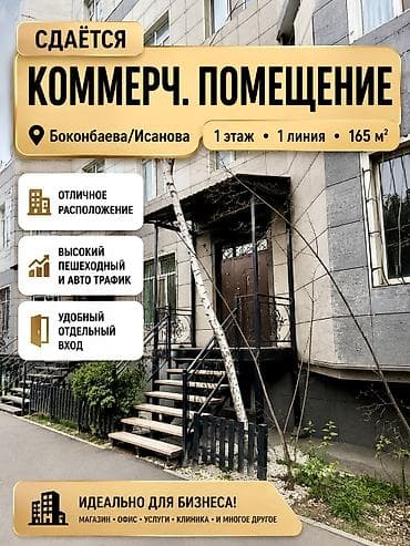 сдам мойку: Аренда офисов, 165 м², В жилом комплексе, 1 линия, С отдельной кухней, С отдельным входом — 1