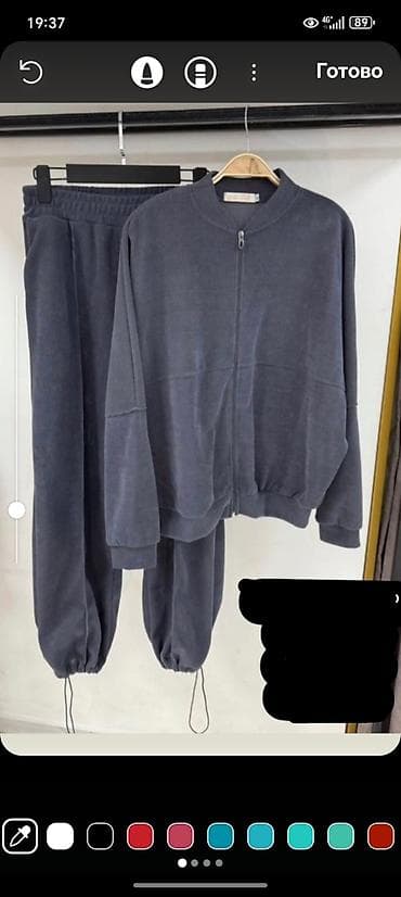 tech fleese: Уютный вельветовый костюм-двойка в чёрном цвете. Состав комплекта: - — 2