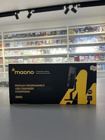 микрафон для студии: Maono DM50 — премиальный программируемый USB-конденсерный микрофон для — 1