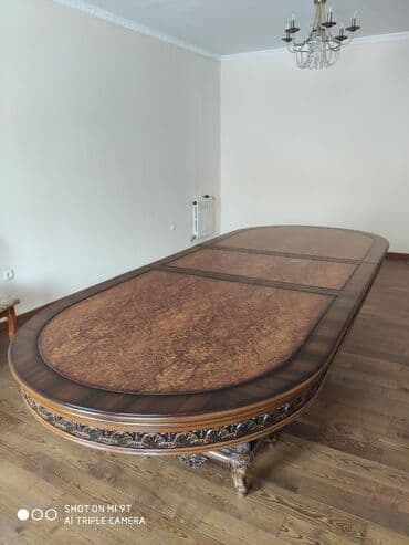 круглый деревянный стол реставрация: Продаю шикарный классический раздвижной стол в стиле Ренессанс — 3