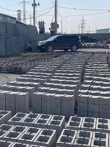 Пескоблок Гладкий, Заборный, 150x190x390, Платная доставка at lalafo.kg Пескоблок Гладкий, Заборный, 150x190x390, Платная доставка