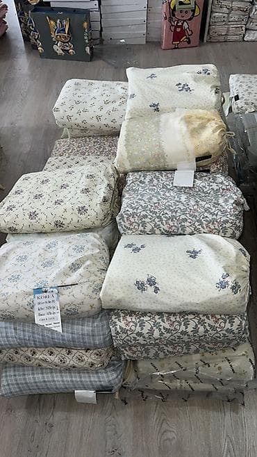 Постельное бельё (Корея) в цветочных и геометрических принтах. Состав