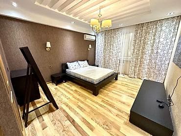 flat osh: 4 комнаты, Риэлтор, С мебелью полностью — 9