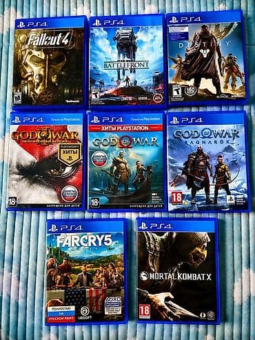 Коллекция дисков для PlayStation 4 (оригинальные издания в коробках)