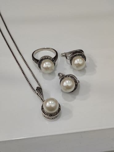 свадебные платья от производителя: Набор украшений, Проба 925, Женские, Новый — 4