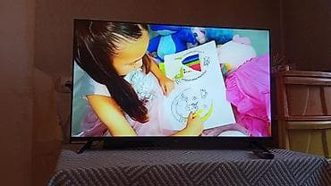 телевизор на 40 дюймов: Телевизор LED, диагональ экрана около 40–43". Плоская панель, тонкие — 1