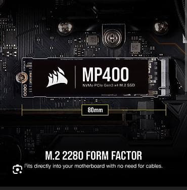 кабель для вязки: Накопитель, Новый, Corsair, SSD, Более 5 ТБ — 2