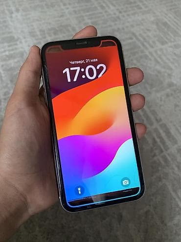 ipnone 13: IPhone 11, Б/у, 128 ГБ, Белый, Чехол, 66 % — 3