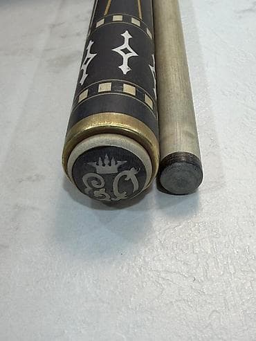 серебряный кулон: Бильярдный кий Евгения Онищенко цветок Вес 705гр Наклейка Jos H+ — 6