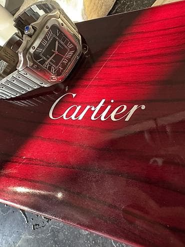 умные часы мужские: Классические часы часы, Cartier, Швейцария, Оригинал, Мужские, Б/у — 1