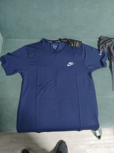 nike барсетка: Мужская футболка, XL, Nike, Новый, цвет - Синий, Самовывоз, Бесплатная доставка, Платная доставка — 7