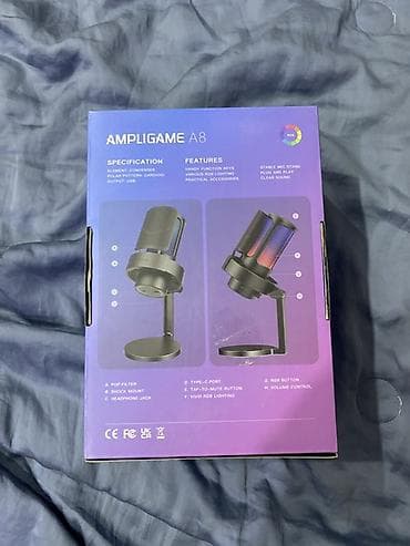 samsung a41: USB-микрофон Fifine AmpliGame A8 (RGB) Игровой конденсаторный — 3