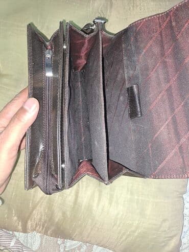 сумка на пояс женская прозрачная: Барсетка, Материал: Натуральная кожа, Застежка на молнии, Новый — 8