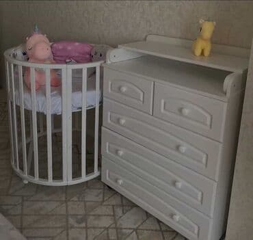 Детская односпальная кровать, Для девочки, Для мальчика, С матрасом, Дерево