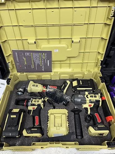 ac adapter: Аккумуляторный набор электроинструментов GT 21V в кейсе Состав — 1
