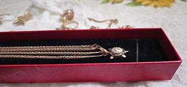 Личные вещи: Золотая цепочка с кулоном 585 пробы длина 60см,вес 6.25гр - Материал — 2