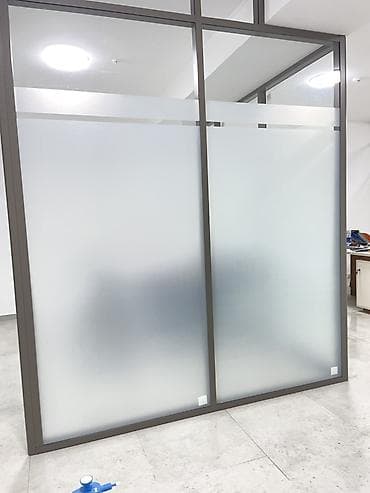 пленка для тонировки: На заказ Каркасная перегородка, Для офиса, Монтаж — 5