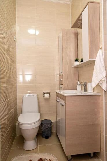 суточный дом в бишкеке: 1 бөлмө, Душ кабинасы, Жаздык, жууркан-төшөк каптары, Кондиционер — 30