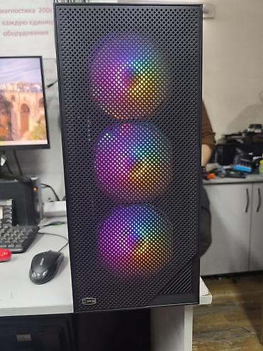 игровой системник: Компьютер, ядер - 6, ОЗУ 16 ГБ, Игровой, Б/у, AMD A4, NVIDIA GeForce RTX 2060, SSD — 2