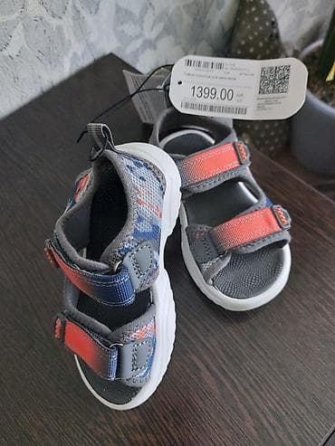 Детская обувь: Детские сандалии (открытая спортивная обувь) - Цвет: серо-синий с — 3