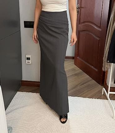 Прокат одежды: Юбка, Модель юбки: Прямая, Макси, Высокая талия, С вырезом — 1