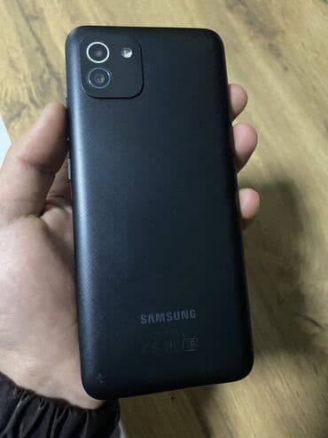 чехлы на айфон 13 про макс бишкек: Samsung Galaxy A03s, Колдонулган, түсү - Кара — 2