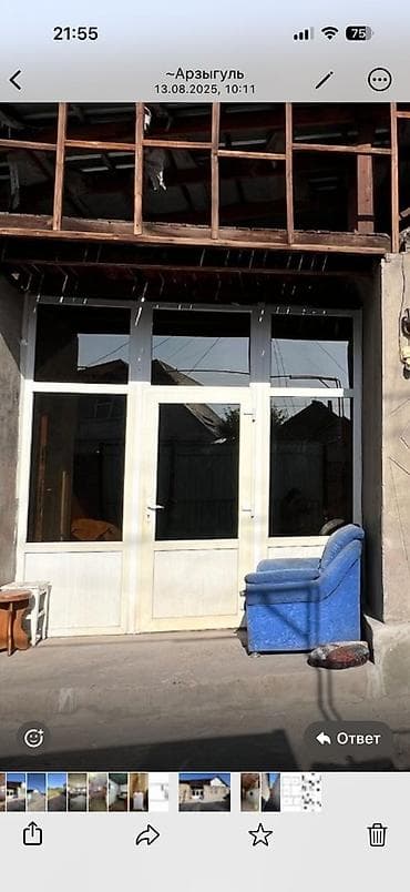 35 bit: Пластиковая дверь, Б/у, Со стеклом — 4