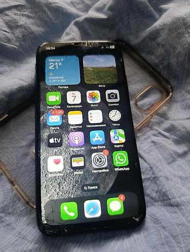 Уюлдук телефондор жана аксессуарлар: IPhone X, Колдонулган, 256 ГБ, Black Titanium, Заряддоочу түзүлүш, Каптама, Кабель, 100 % — 4